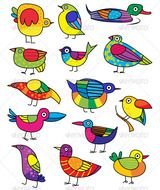 Funny Birds Animals Characters