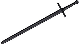 drawn black sword on a white background