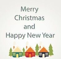 Merry Christmas And Happy New drawing