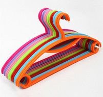10pcs Non Slip Colorful Hangers For Clothes Multi Functional Plastic