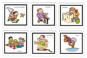 Clip Art of the summer activities