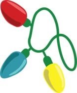 drawing of colorful christmas decoration