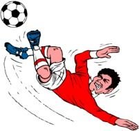 Family playing football clipart