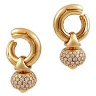 Bulgari Diamond Pigne Earrings At 1stdibs