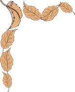 clipart of the leaves on a border