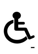 Logo Roadsign Handicap Sign drawing