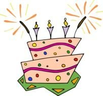 clipart with birthday cake