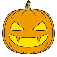 Halloween pumpkin emoticon