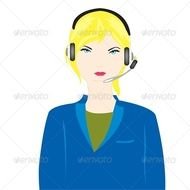 Related Pictures Vector Telephone Operator Stock Vectors 75800503 clipart