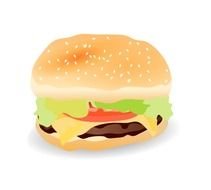Cheese Burger Vector Svg