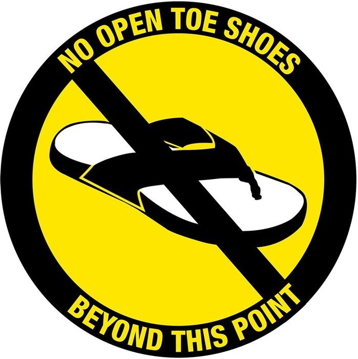 safety sign on a white background