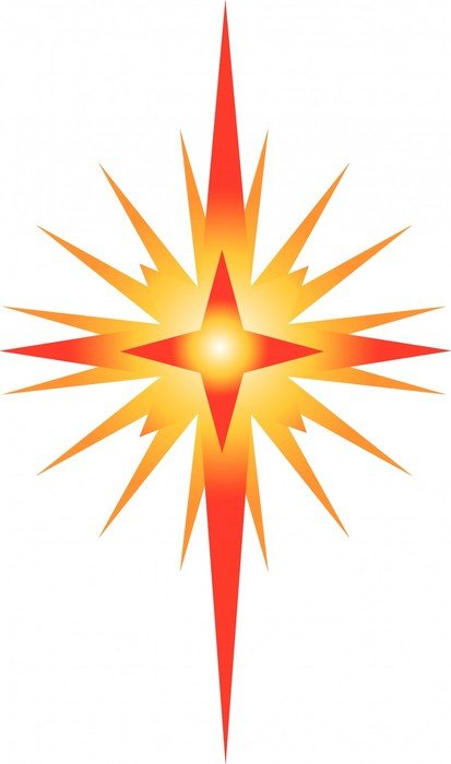 Clip art of bright star