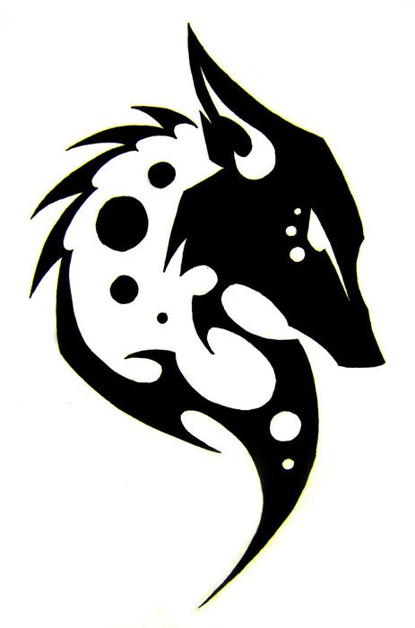 Tribal Fox drawing