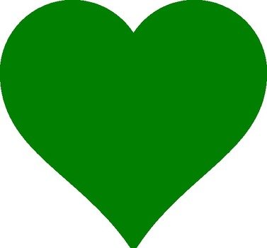 Green Heart Solid At Clkercom Vector Online