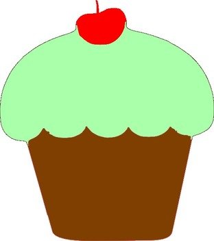 Mint Cupcake At Clkercom Vector Online Royalty