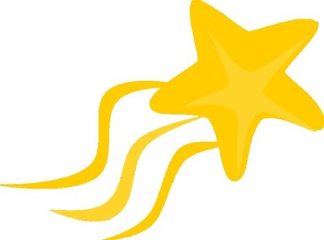 Another Shooting Star This One A Bit More Cartoon Styled And Bright