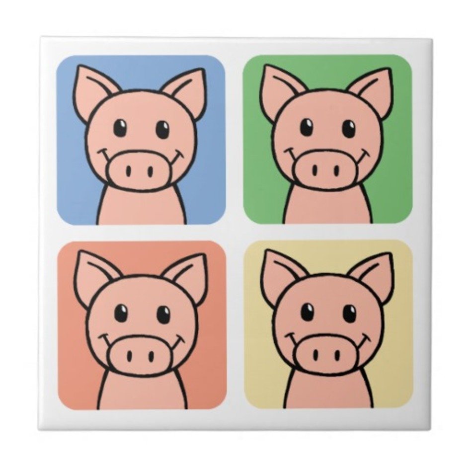 Cartoon Piggie drawing