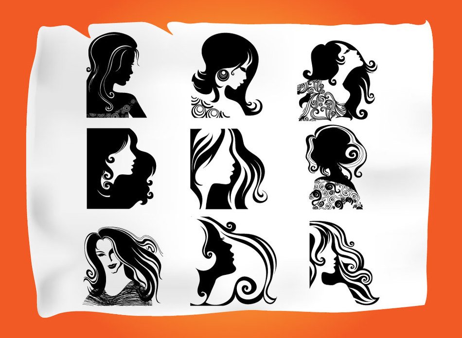 pictures of girls with hairstyles in a frame