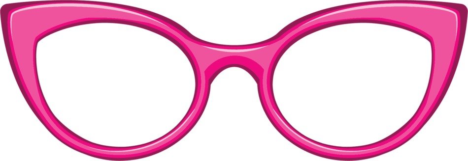Clip Art of the pink glasses