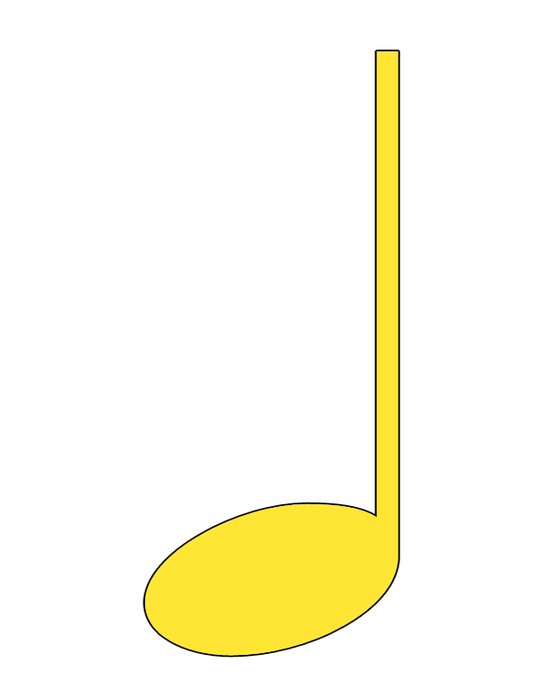 Yellow Quarter Note Clipart Zpsb33f77b3jpg Photo By Eysgallery