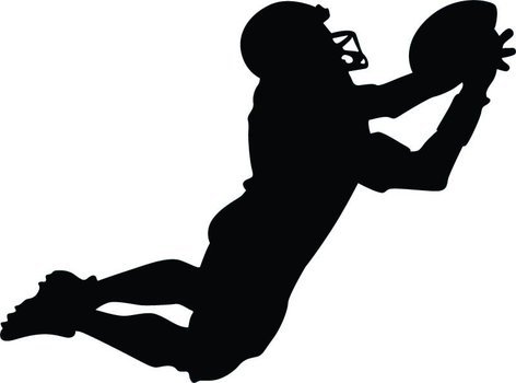 Clipart of the American football player