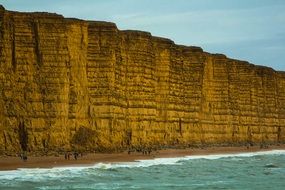 panorama cliffs on the western beach