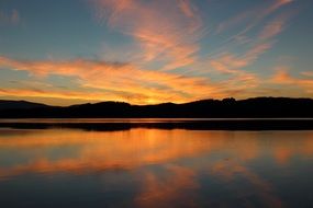 heavenly dusk in the summer