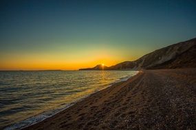 worbarrow bay sunset