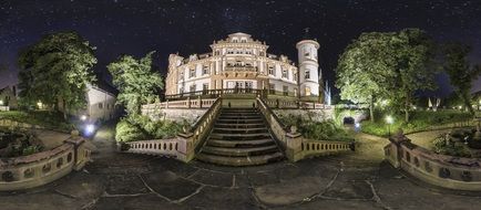 Great castle night germany illuminated