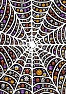 halloween spiderweb drawing