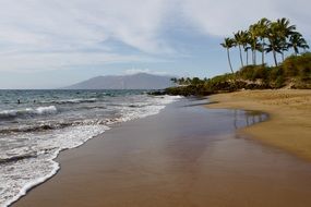 Pacific beach in Hawaii