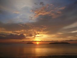 beautiful borneo sunset