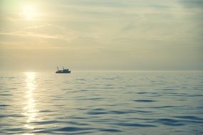 boat ship on ocean