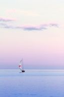 Sailboat in the summer