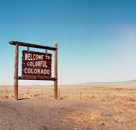 Colorado welcome signpost