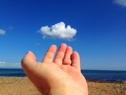 Cloud on the hand