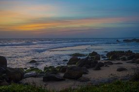 stones on the coast