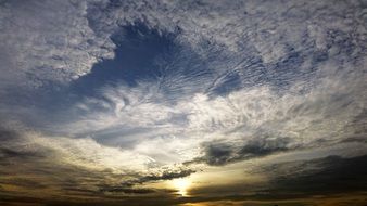 sky blue sunlight