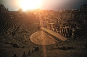 Antique amphitheater in Greece