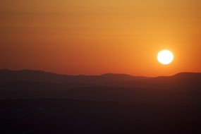 orange glow sunset