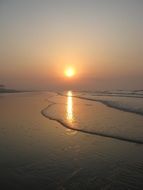 coastline sunset