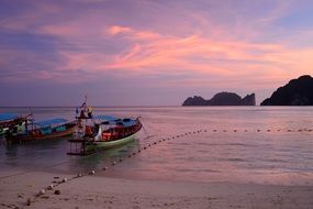 fishing boats on the beach