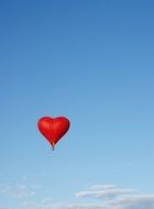 red heart balloon