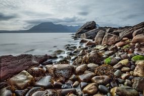 Rocky beach in Scotland