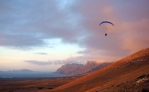 paragliding over the Canary Islands