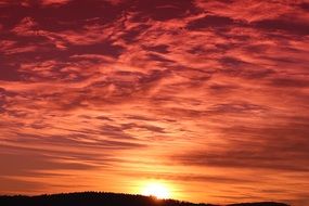 bright evening sky