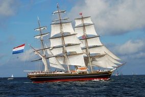 tall clipper ship sailing