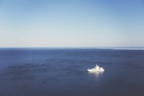 Yacht in the ocean