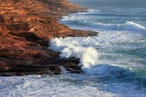 Waves on the coast