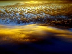 gold cloud sky sunset